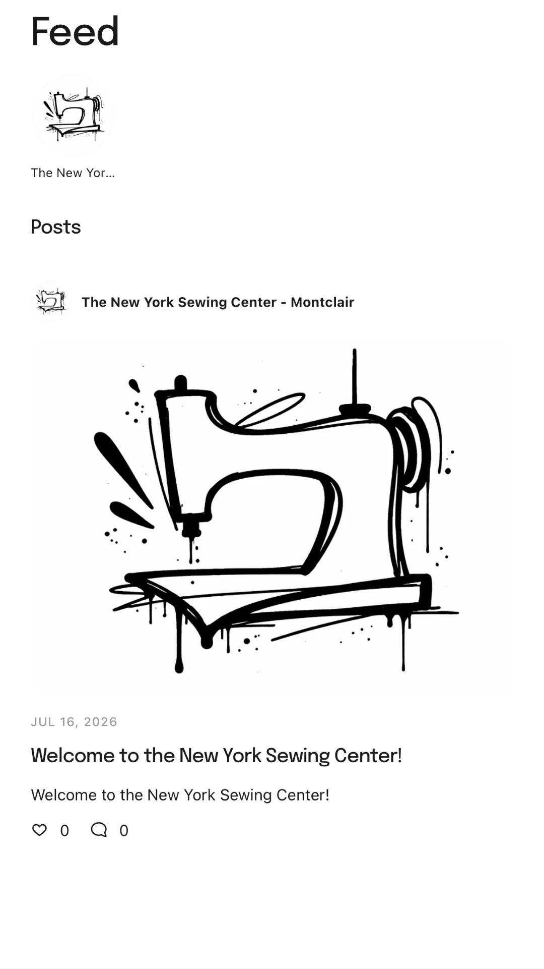 The New York Sewing Center screenshot